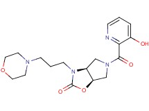 (3aS*,6aR*)-5-[(3-hydroxypyridin-2-yl)carbonyl]-3-(3-morpholin-4-ylpropyl)hexahydro-2H-pyrrolo[3,4-d][1,3]oxazol-2-one