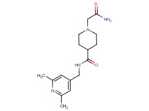 1-(2-amino-2-oxoethyl)-N-[(2,6-dimethyl-4-pyridinyl)methyl]-4-piperidinecarboxamide