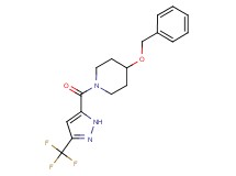 4-(benzyloxy)-1-{[3-(trifluoromethyl)-1H-pyrazol-5-yl]carbonyl}piperidine