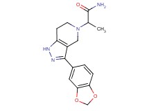 2-[3-(1,3-benzodioxol-5-yl)-1,4,6,7-tetrahydro-5H-pyrazolo[4,3-c]pyridin-5-yl]propanamide