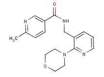 6-methyl-N-{[2-(4-morpholinyl)-3-pyridinyl]methyl}nicotinamide
