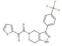 1-(2-furyl)-2-oxo-2-{3-[4-(trifluoromethyl)phenyl]-1,4,6,7-tetrahydro-5H-pyrazolo[4,3-c]pyridin-5-yl}ethanone