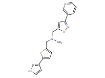 N-methyl-1-[5-(1H-pyrazol-3-yl)-2-thienyl]-N-{[3-(3-pyridinyl)-5-isoxazolyl]methyl}methanamine