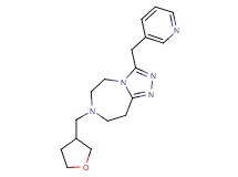 3-(3-pyridinylmethyl)-7-(tetrahydro-3-furanylmethyl)-6,7,8,9-tetrahydro-5H-[1,2,4]triazolo[4,3-d][1,4]diazepine