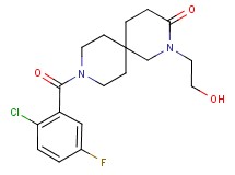 9-(2-chloro-5-fluorobenzoyl)-2-(2-hydroxyethyl)-2,9-diazaspiro[5.5]undecan-3-one