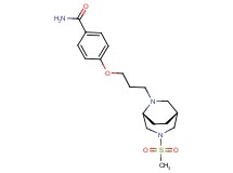 4-{3-[(1R*,5R*)-3-(methylsulfonyl)-3,6-diazabicyclo[3.2.2]non-6-yl]propoxy}benzamide