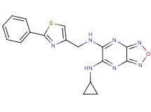 N-cyclopropyl-N'-[(2-phenyl-1,3-thiazol-4-yl)methyl][1,2,5]oxadiazolo[3,4-b]pyrazine-5,6-diamine