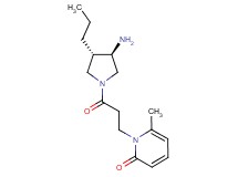 1-{3-[(3R*,4S*)-3-amino-4-propyl-1-pyrrolidinyl]-3-oxopropyl}-6-methyl-2(1H)-pyridinone