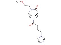 (1S*,5R*)-3-[4-(1H-imidazol-1-yl)butanoyl]-6-(2-methoxyethyl)-3,6-diazabicyclo[3.2.2]nonan-7-one