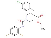 ethyl 4-(4-chlorobenzyl)-1-{[(2,4-difluorophenyl)amino]carbonyl}-4-piperidinecarboxylate