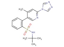 N-(tert-butyl)-2-[4-methyl-6-(4H-1,2,4-triazol-4-yl)pyridin-3-yl]benzenesulfonamide