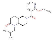 (4aS*,8aR*)-6-[(2-ethoxy-3-pyridinyl)carbonyl]-1-isobutyloctahydro-1,6-naphthyridin-2(1H)-one