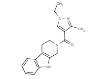 2-[(1-ethyl-3-methyl-1H-pyrazol-4-yl)carbonyl]-2,3,4,9-tetrahydro-1H-beta-carboline