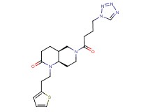 (4aS*,8aR*)-6-[4-(1H-tetrazol-1-yl)butanoyl]-1-[2-(2-thienyl)ethyl]octahydro-1,6-naphthyridin-2(1H)-one