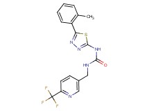 N-[5-(2-methylphenyl)-1,3,4-thiadiazol-2-yl]-N'-{[6-(trifluoromethyl)pyridin-3-yl]methyl}urea