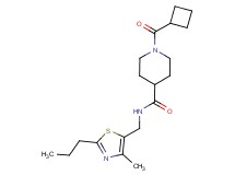 1-(cyclobutylcarbonyl)-N-[(4-methyl-2-propyl-1,3-thiazol-5-yl)methyl]-4-piperidinecarboxamide