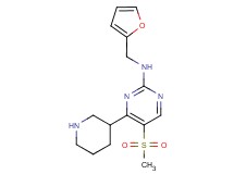 N-(2-furylmethyl)-5-(methylsulfonyl)-4-(3-piperidinyl)-2-pyrimidinamine hydrochloride