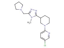 5-chloro-2-{3-[4-methyl-5-(pyrrolidin-1-ylmethyl)-4H-1,2,4-triazol-3-yl]piperidin-1-yl}pyridine