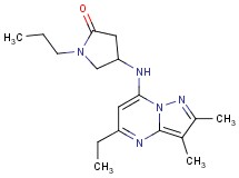 4-[(5-ethyl-2,3-dimethylpyrazolo[1,5-a]pyrimidin-7-yl)amino]-1-propylpyrrolidin-2-one