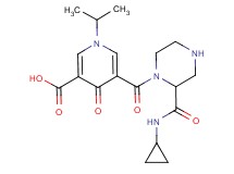 5-({2-[(cyclopropylamino)carbonyl]-1-piperazinyl}carbonyl)-1-isopropyl-4-oxo-1,4-dihydro-3-pyridinecarboxylic acid