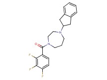 1-(2,3-dihydro-1H-inden-2-yl)-4-(2,3,4-trifluorobenzoyl)-1,4-diazepane