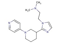 N,N-dimethyl-2-{2-[1-(4-pyridinyl)-3-piperidinyl]-1H-imidazol-1-yl}ethanamine