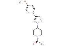 1-acetyl-4-[4-(4-methoxyphenyl)-1H-1,2,3-triazol-1-yl]piperidine