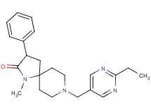 8-[(2-ethyl-5-pyrimidinyl)methyl]-1-methyl-3-phenyl-1,8-diazaspiro[4.5]decan-2-one