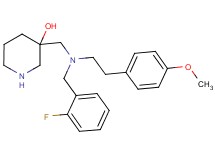 3-({(2-fluorobenzyl)[2-(4-methoxyphenyl)ethyl]amino}methyl)-3-piperidinol dihydrochloride