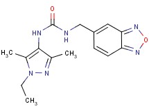 N-(2,1,3-benzoxadiazol-5-ylmethyl)-N'-(1-ethyl-3,5-dimethyl-1H-pyrazol-4-yl)urea