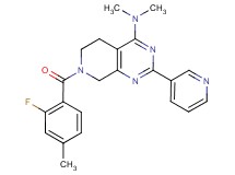 7-(2-fluoro-4-methylbenzoyl)-N,N-dimethyl-2-pyridin-3-yl-5,6,7,8-tetrahydropyrido[3,4-d]pyrimidin-4-amine