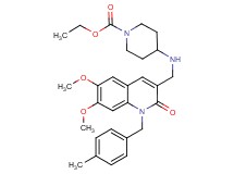 ethyl 4-({[6,7-dimethoxy-1-(4-methylbenzyl)-2-oxo-1,2-dihydro-3-quinolinyl]methyl}amino)-1-piperidinecarboxylate