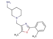 [(1-{[5-methyl-2-(2-methylphenyl)-1,3-oxazol-4-yl]methyl}-3-piperidinyl)methyl]amine dihydrochloride