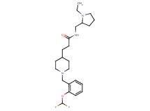3-{1-[2-(difluoromethoxy)benzyl]-4-piperidinyl}-N-[(1-ethyl-2-pyrrolidinyl)methyl]propanamide