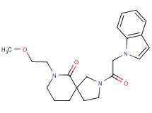 2-(1H-indol-1-ylacetyl)-7-(2-methoxyethyl)-2,7-diazaspiro[4.5]decan-6-one