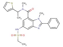 5-[(ethylsulfonyl)amino]-N,1-dimethyl-2-phenyl-N-[1-(2-thienyl)ethyl]-1H-benzimidazole-7-carboxamide