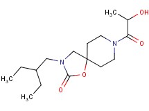 3-(2-ethylbutyl)-8-lactoyl-1-oxa-3,8-diazaspiro[4.5]decan-2-one