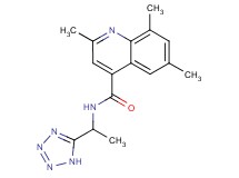 2,6,8-trimethyl-N-[1-(1H-tetrazol-5-yl)ethyl]-4-quinolinecarboxamide