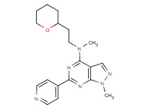 N,1-dimethyl-6-(4-pyridinyl)-N-[2-(tetrahydro-2H-pyran-2-yl)ethyl]-1H-pyrazolo[3,4-d]pyrimidin-4-amine