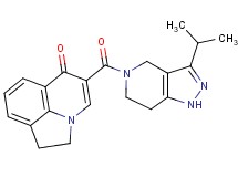 5-[(3-isopropyl-1,4,6,7-tetrahydro-5H-pyrazolo[4,3-c]pyridin-5-yl)carbonyl]-1,2-dihydro-6H-pyrrolo[3,2,1-ij]quinolin-6-one