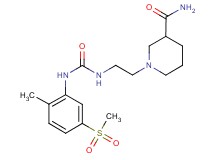 1-{2-[({[2-methyl-5-(methylsulfonyl)phenyl]amino}carbonyl)amino]ethyl}piperidine-3-carboxamide