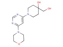 4-(hydroxymethyl)-1-(6-morpholin-4-ylpyrimidin-4-yl)piperidin-4-ol