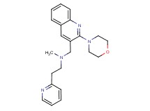 N-methyl-N-[(2-morpholin-4-ylquinolin-3-yl)methyl]-2-pyridin-2-ylethanamine