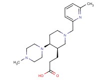 3-{(3R*,4S*)-4-(4-methylpiperazin-1-yl)-1-[(6-methylpyridin-2-yl)methyl]piperidin-3-yl}propanoic acid