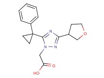 [5-(1-phenylcyclopropyl)-3-(tetrahydrofuran-3-yl)-1H-1,2,4-triazol-1-yl]acetic acid