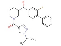 (2-fluoro-4-biphenylyl){1-[(1-isopropyl-1H-pyrazol-4-yl)carbonyl]-3-piperidinyl}methanone