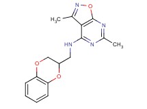 N-(2,3-dihydro-1,4-benzodioxin-2-ylmethyl)-3,6-dimethylisoxazolo[5,4-d]pyrimidin-4-amine