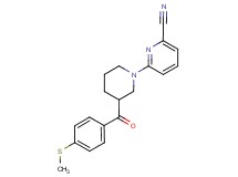 6-{3-[4-(methylthio)benzoyl]piperidin-1-yl}pyridine-2-carbonitrile