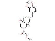 (4aR*,8aR*)-2-(3,4-dimethoxybenzyl)-7-(methoxyacetyl)octahydro-2,7-naphthyridin-4a(2H)-ol