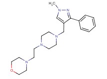 4-(2-{4-[(1-methyl-3-phenyl-1H-pyrazol-4-yl)methyl]piperazin-1-yl}ethyl)morpholine